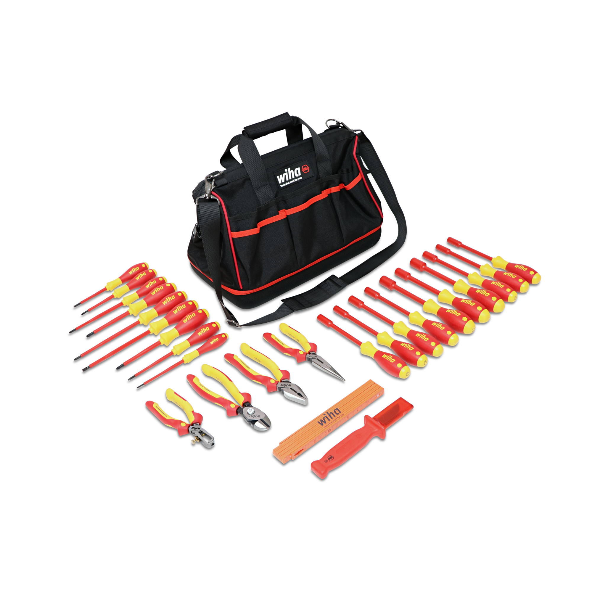 Wiha Tools25 Piece Insulated Pliers-Cutters and Screwdriver Set, Model #32879